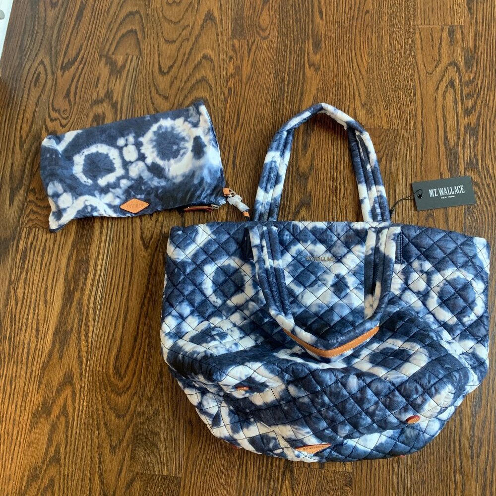NWT MZ Wallace Medium Metro Tote in Indigo Tie Dye
